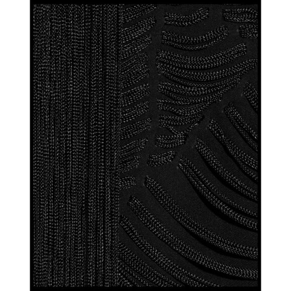 GUCCI TOP BLACK SILK LONG FRINGE SLEEVELESS sz IT 42 US 6 - Picture 5 of 14